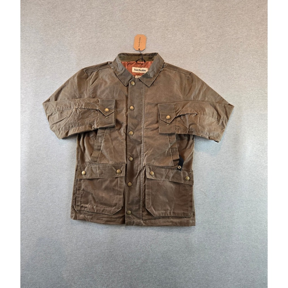 Tom Beckbe Tensaw Jacket Mens Size M Tobacco Waxed Canvas Field Coat NWT UK Made